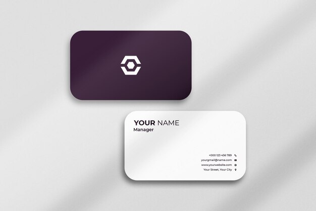 Carte De Visite Mockup