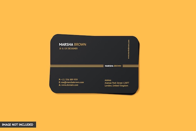 Carte De Visite Mockup