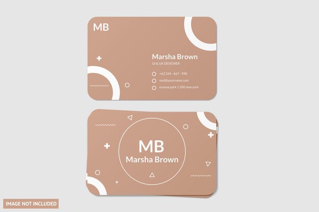 Carte de visite Mockup