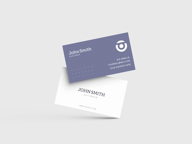 Carte De Visite Mockup