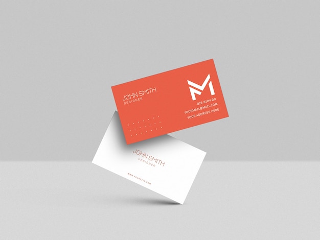 Carte De Visite Mockup