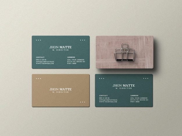 Carte De Visite Mockup