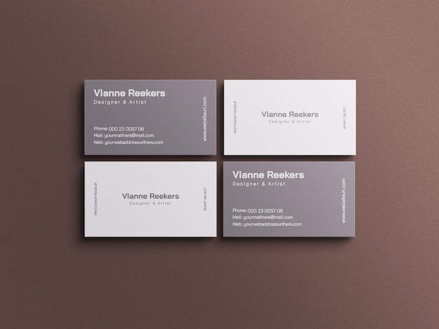 Carte De Visite Mockup