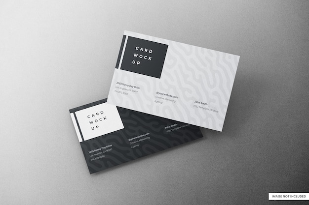 Carte De Visite Mockup