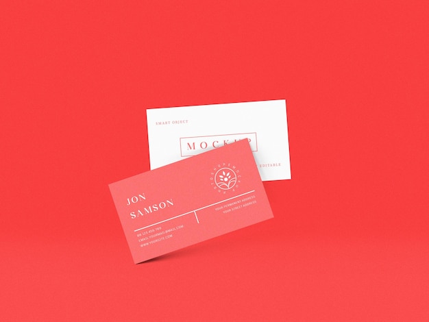 Carte De Visite Mockup