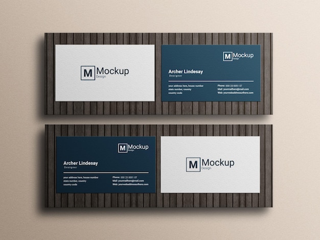 Carte De Visite Mockup