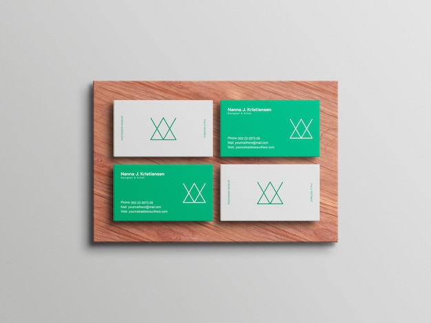 Carte De Visite Mockup