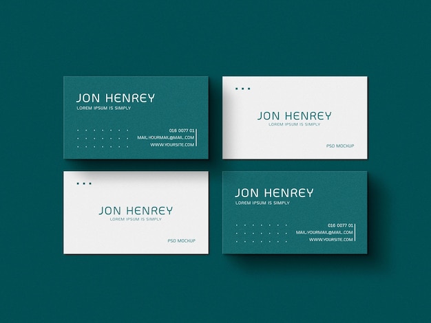 Carte De Visite Mockup