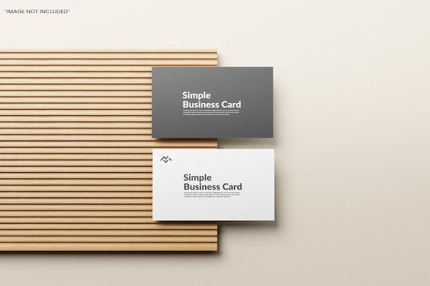 Carte De Visite Mockup