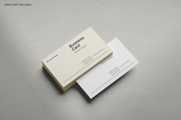 Carte De Visite Mockup