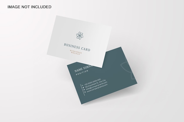 Carte De Visite Mockup