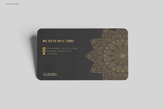 Carte De Visite Mockup