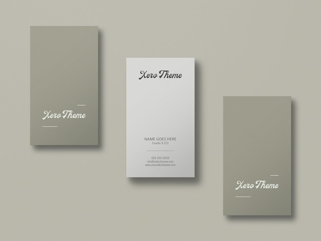 PSD carte de visite mockup