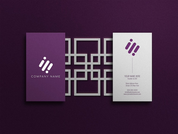 PSD carte de visite mockup