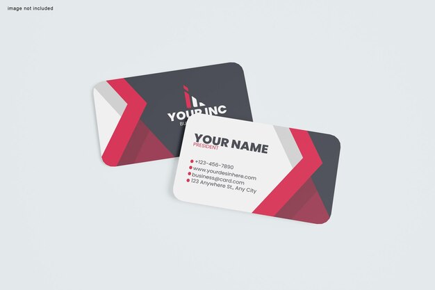 PSD carte de visite mockup