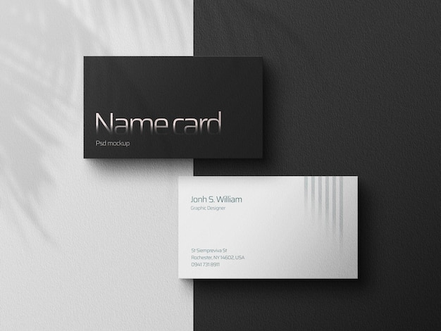 Carte De Visite Mockup