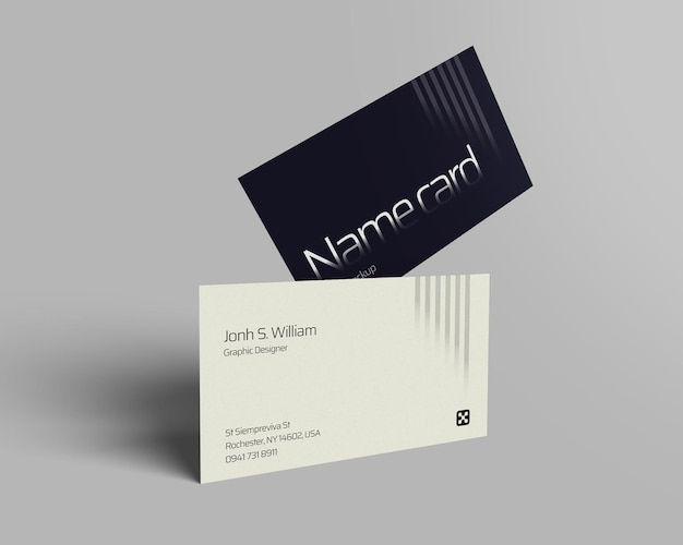 Carte De Visite Mockup