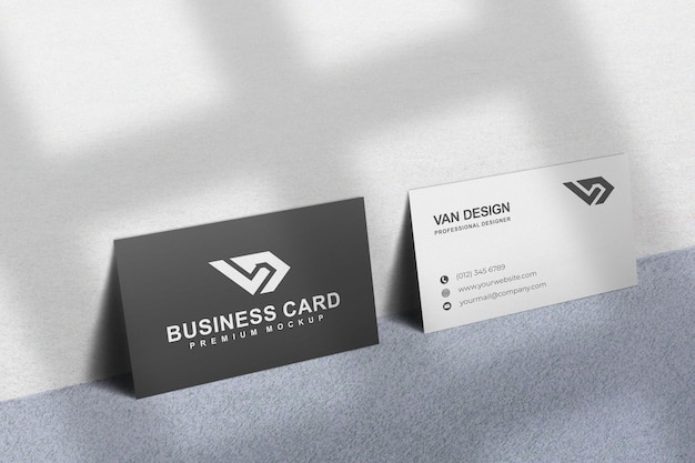 Carte De Visite Mockup