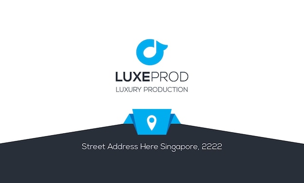 Carte de visite moderne pour une société de production de luxe à Singapour