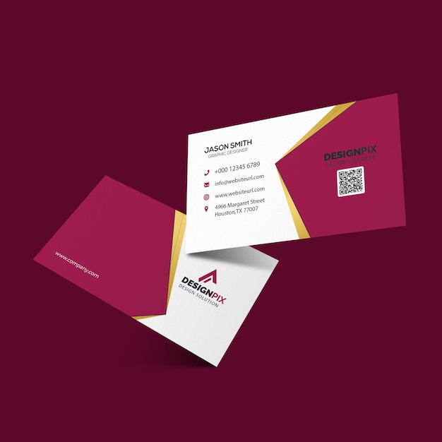 Une carte de visite pour une entreprise appelée société de design.