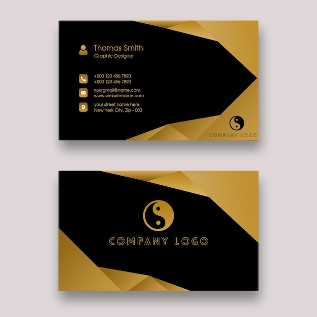 Carte de visite pour une entreprise appelée société.