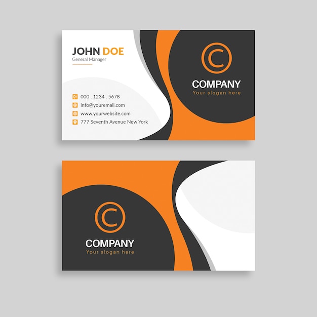 Carte de visite professionnelle créative