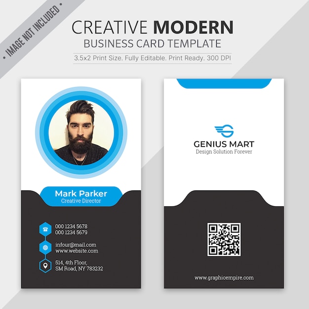Carte de visite professionnelle moderne