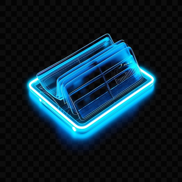 PSD carteira com gráfico de barras ícone 3d com notas dobradas e um gráfico psd y2k glowing neon web logo design