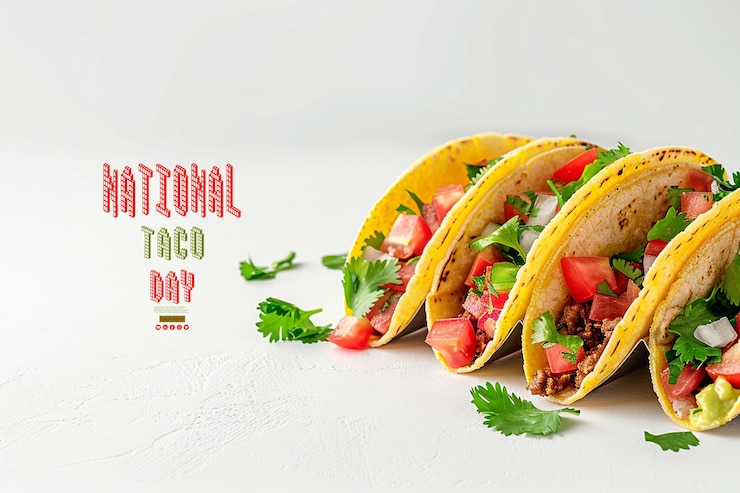 PSD un cartel para un artículo llamado día del taco