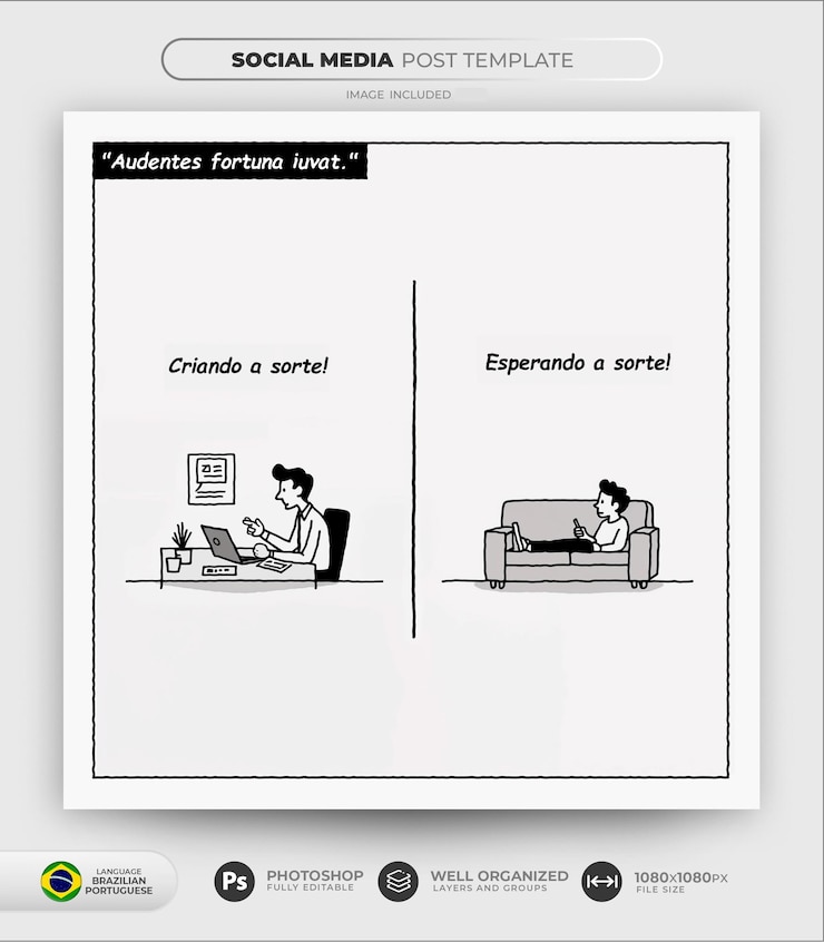 PSD un cartel para un artículo de noticias llamado "encuentra tu aplicación favorita"