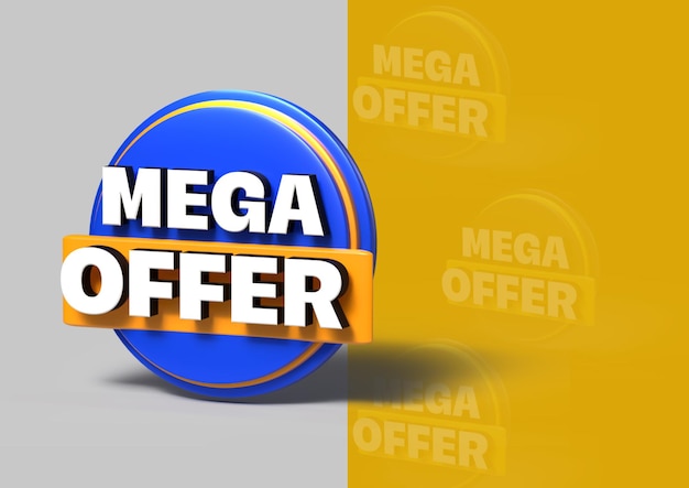 un cartel azul y amarillo que dice super venta en él