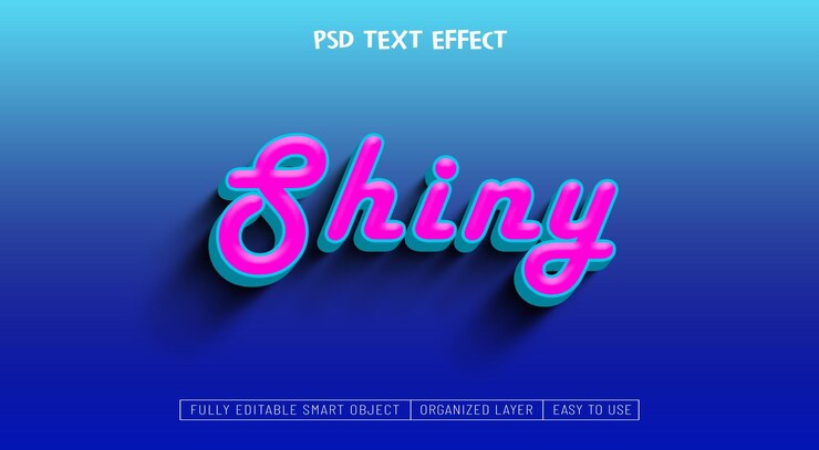 PSD un cartel azul con el título brillante