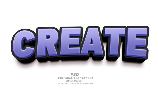 un cartel blanco con las palabras crear crear crear crear en púrpura