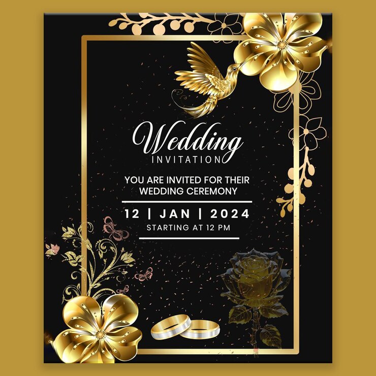 PSD un cartel para una boda que dice que estás casado en la parte inferior