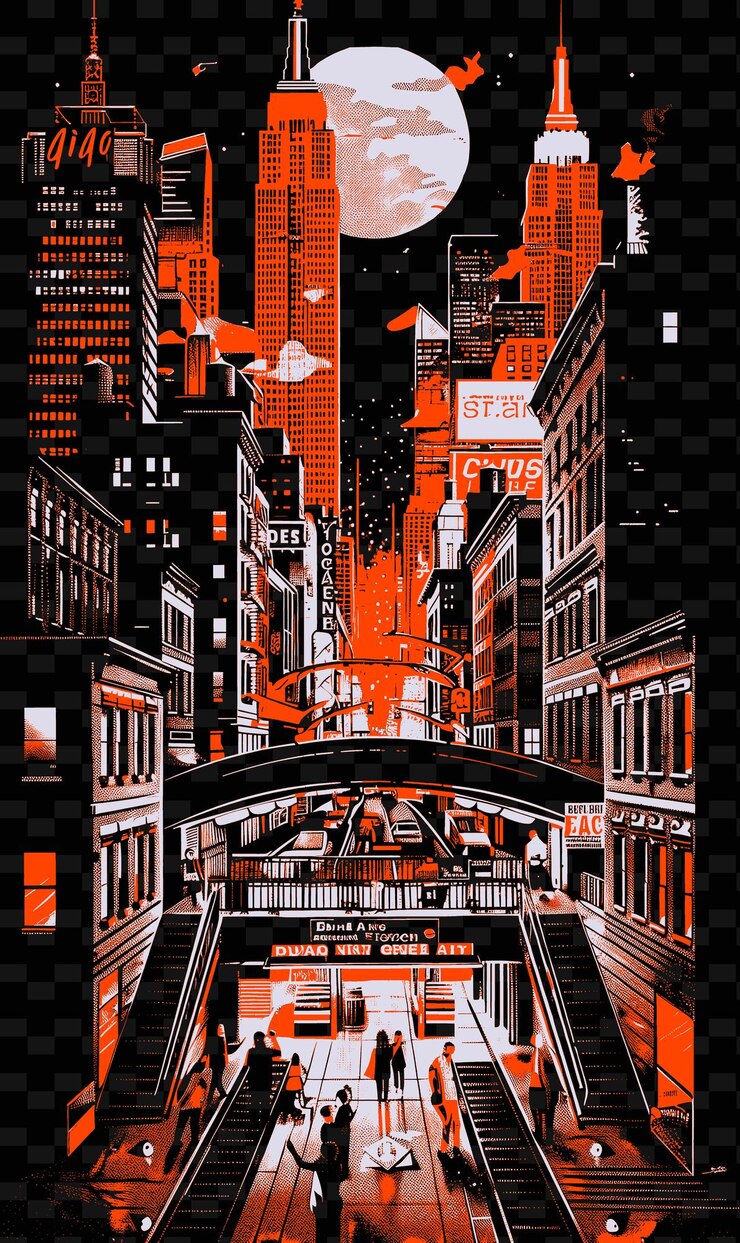 PSD un cartel para la ciudad de nueva york