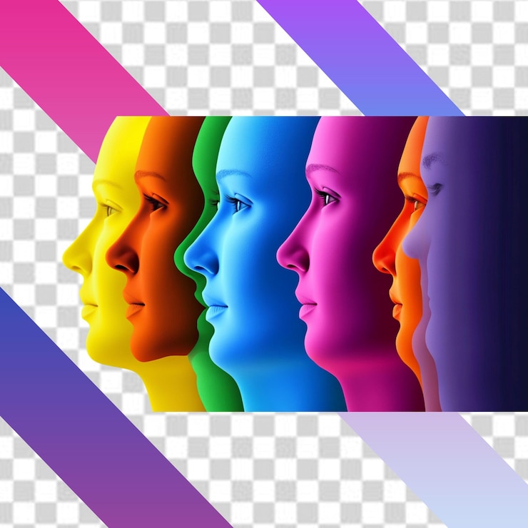 PSD cartel colorido diseño plano de estudio creativo hecho a mano para niños