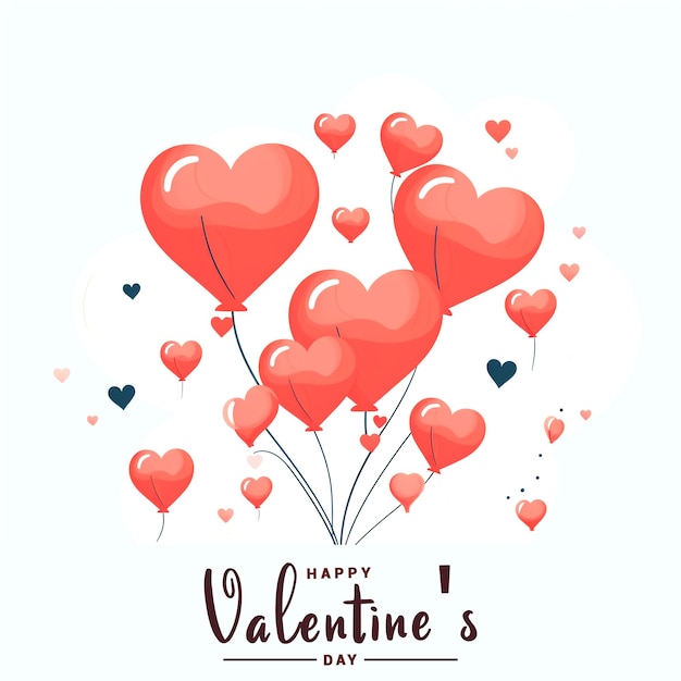 un cartel con un corazón rojo con las palabras feliz día de San Valentín