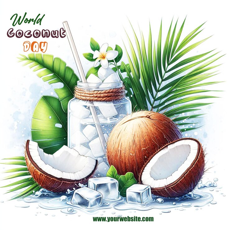 Un cartel para el Día Mundial del Coco