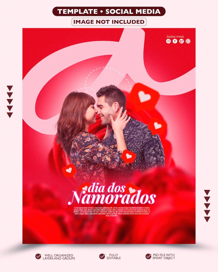 PSD un cartel de ela dos najadodos muestra a un hombre y una mujer besándose.