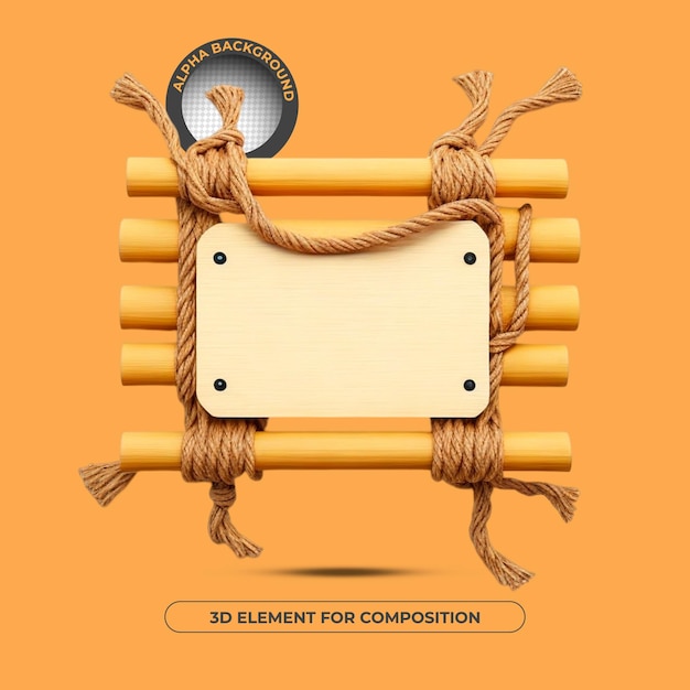 Un cartel para un festival de música llamado elemento 3d para composición.
