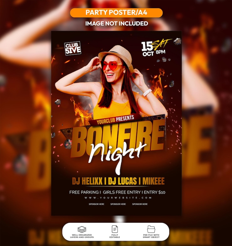 Un cartel para una fiesta llamada bonanza night.