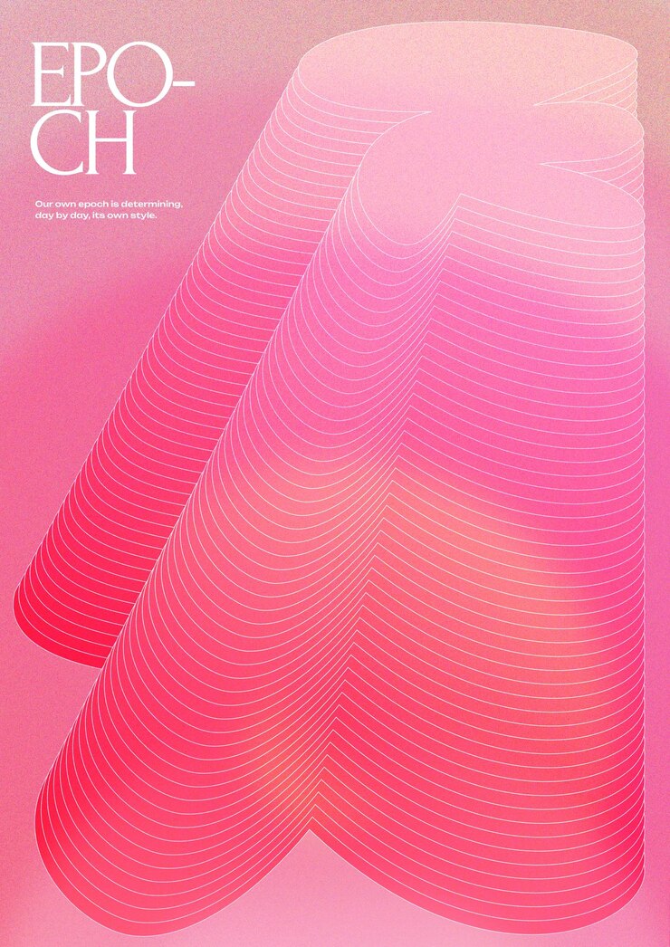 PSD cartel gráfico abstracto con gradiente de color