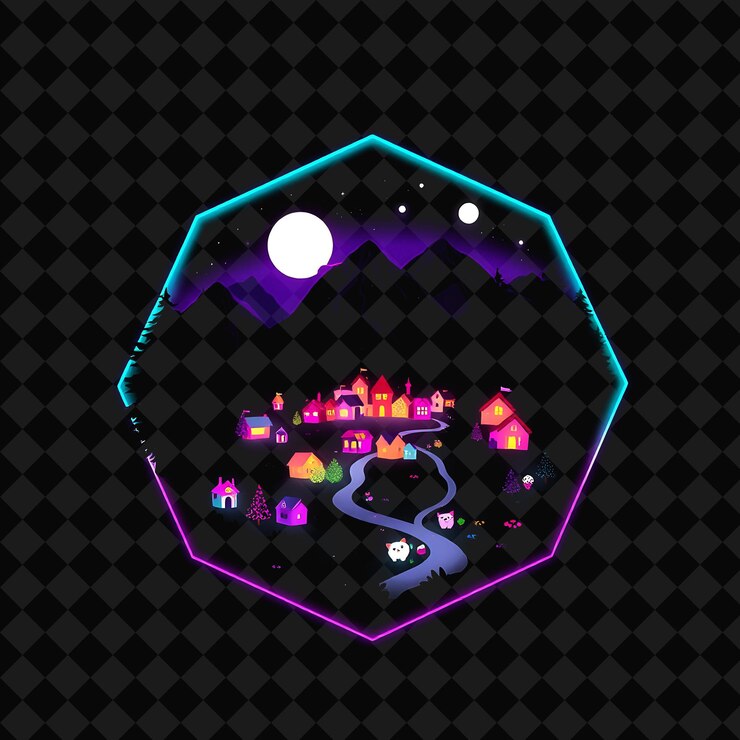 PSD un cartel para un juego llamado la ciudad de las luces