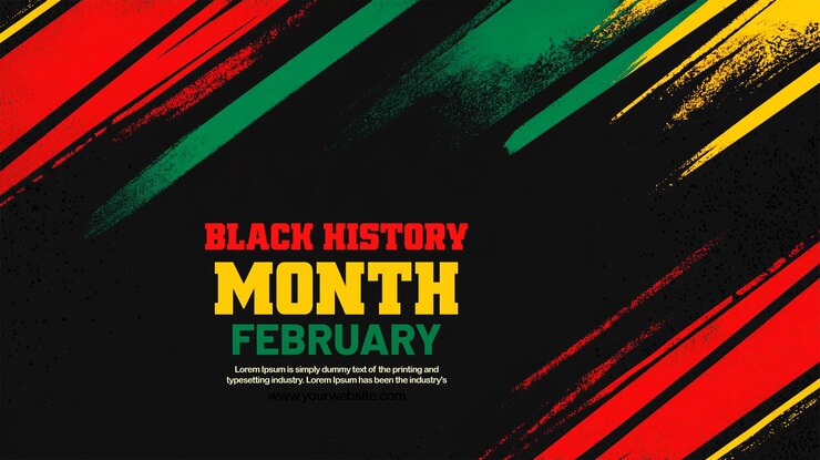 un cartel para el mes de la historia negra