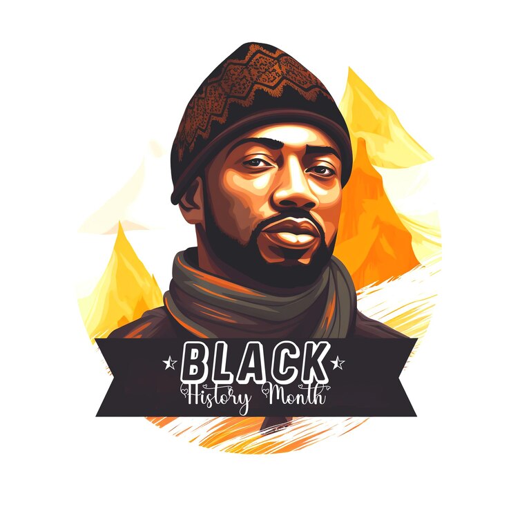 PSD un cartel para el mes de la historia del viernes negro