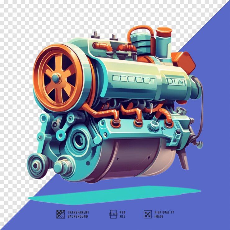 PSD un cartel para un motor supersónico con la palabra velocidad en él con un fondo transparente