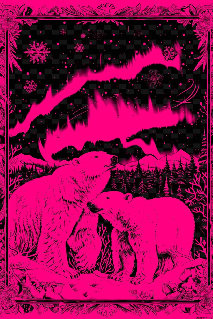 PSD un cartel con un oso y un oso en él