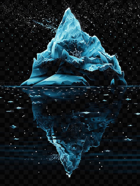 PSD un cartel para una película llamada el iceberg