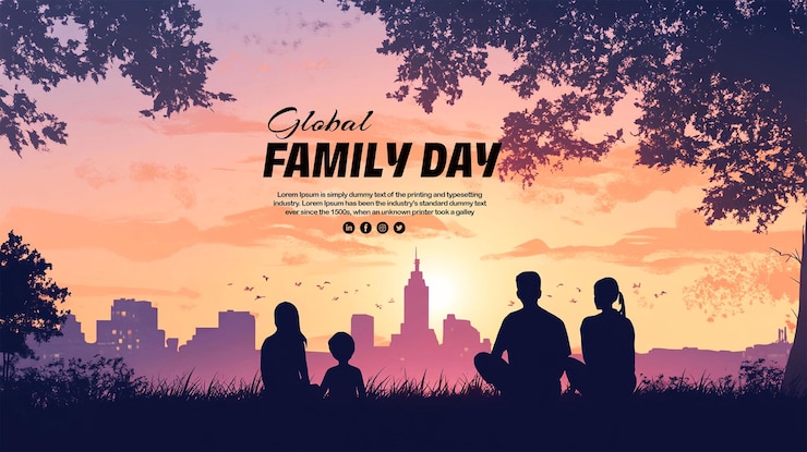 Un cartel personalizado para el Día Mundial de la Familia
