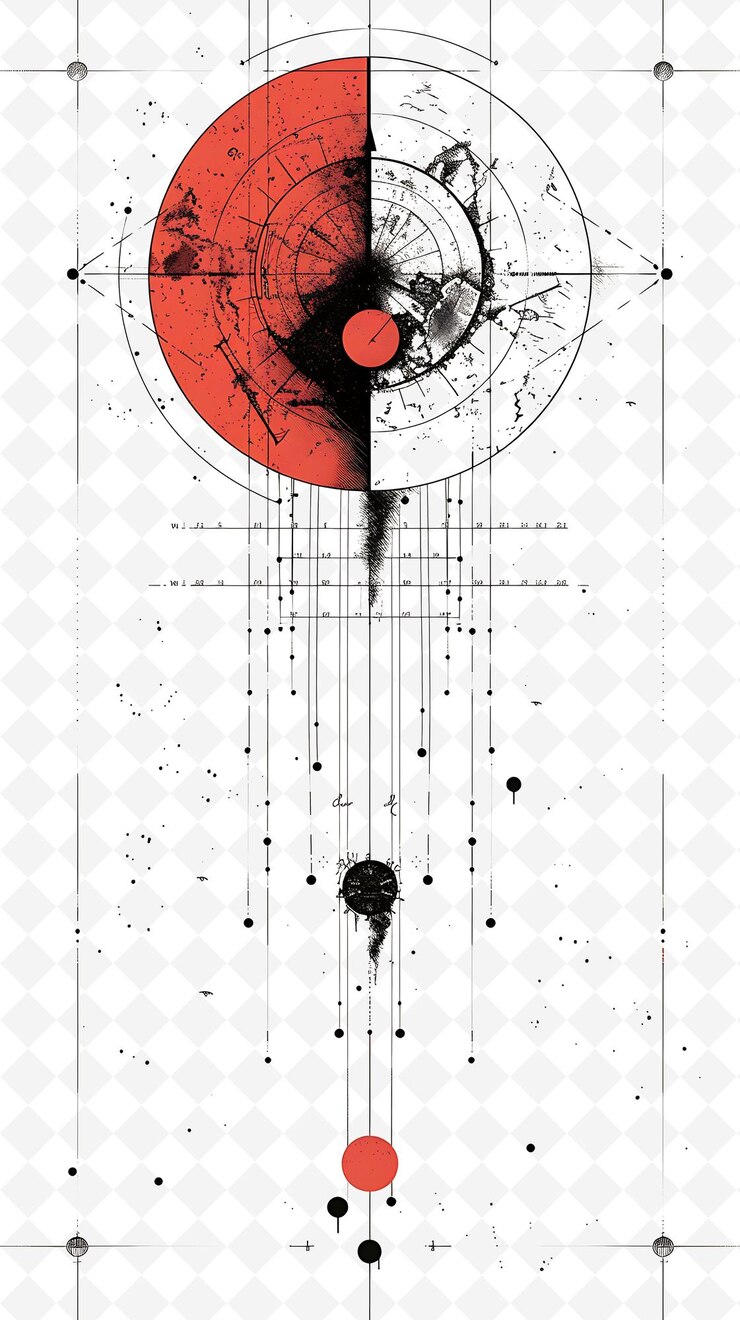 PSD un cartel para el planeta de la luna y la luna